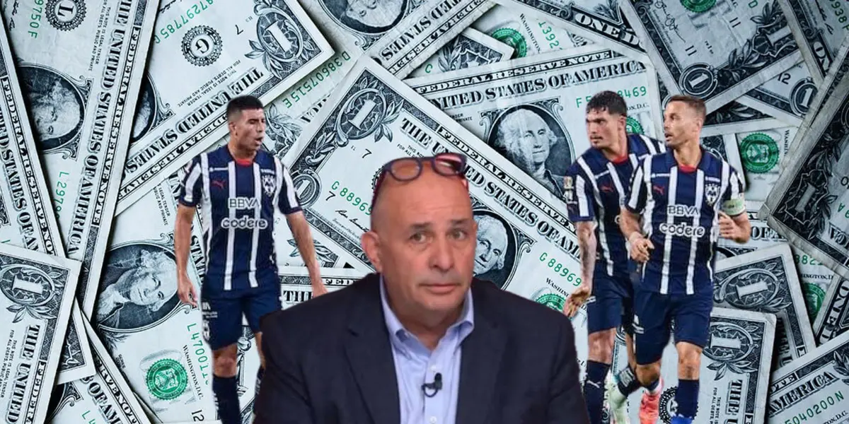 Jugadores de Rayados con la bomba Rodríguez/FOTO: Esto