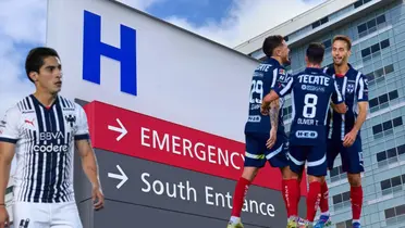 Jugadores de Rayados en el Hospital/FOTO: X