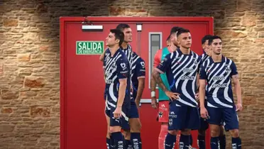 Jugadores de Rayados en la puerta de salida//FOTO: Mediotiempo