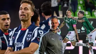 Jugadores de Rayados vs León y Demichelis/FOTO: La Razón de México