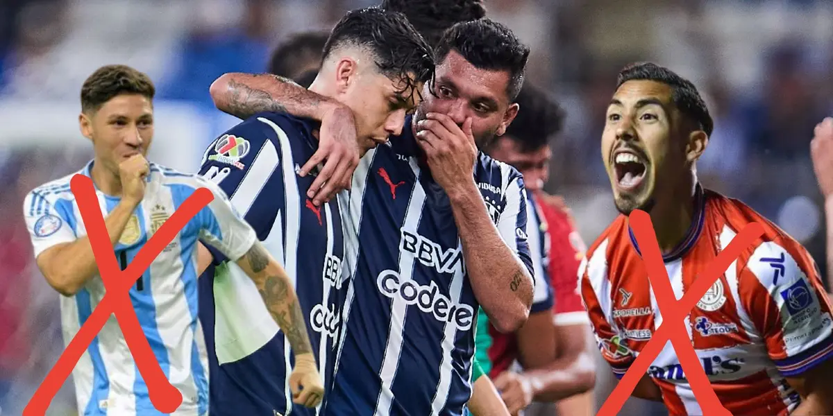 Jugadores de Rayados y Chávez y Montiel/FOTO: Mexsport