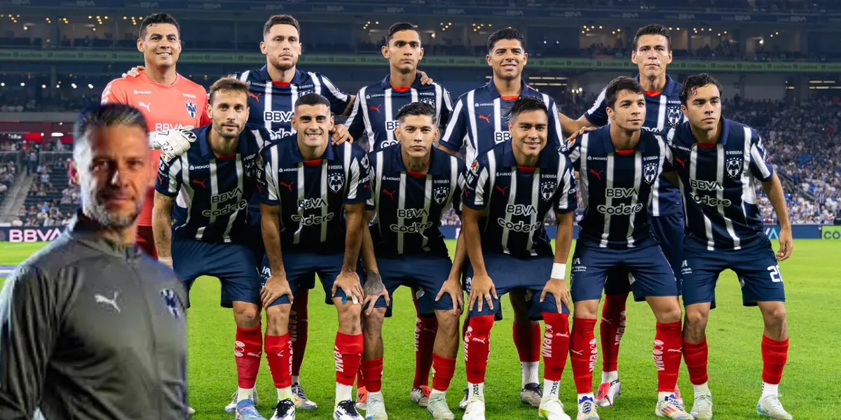Jugadores de Rayados y Demichelis/FOTO: Rayados