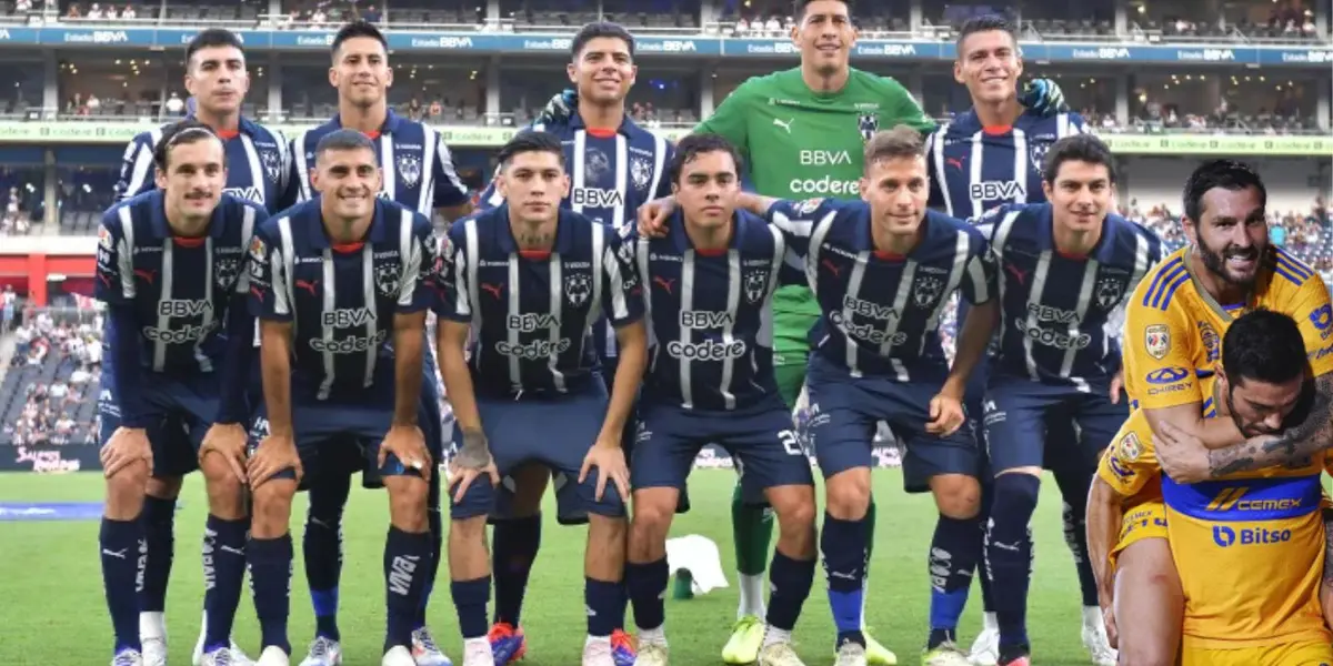 Jugadores de Rayados y Gignac/FOTO: Fútbol Total