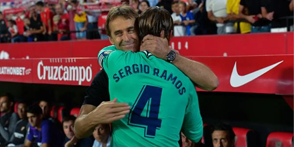 Julen Lopetegui y Sergio Ramos. (Fuente: kiko Hurtado)