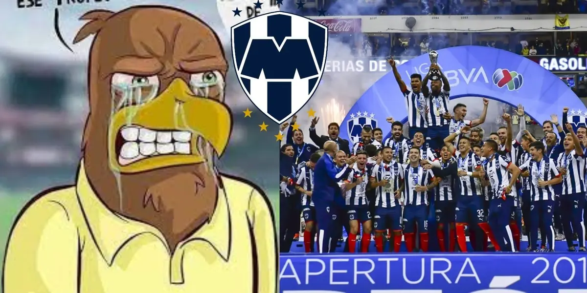 La águilas queriendo ser como la grandeza del Monterrey