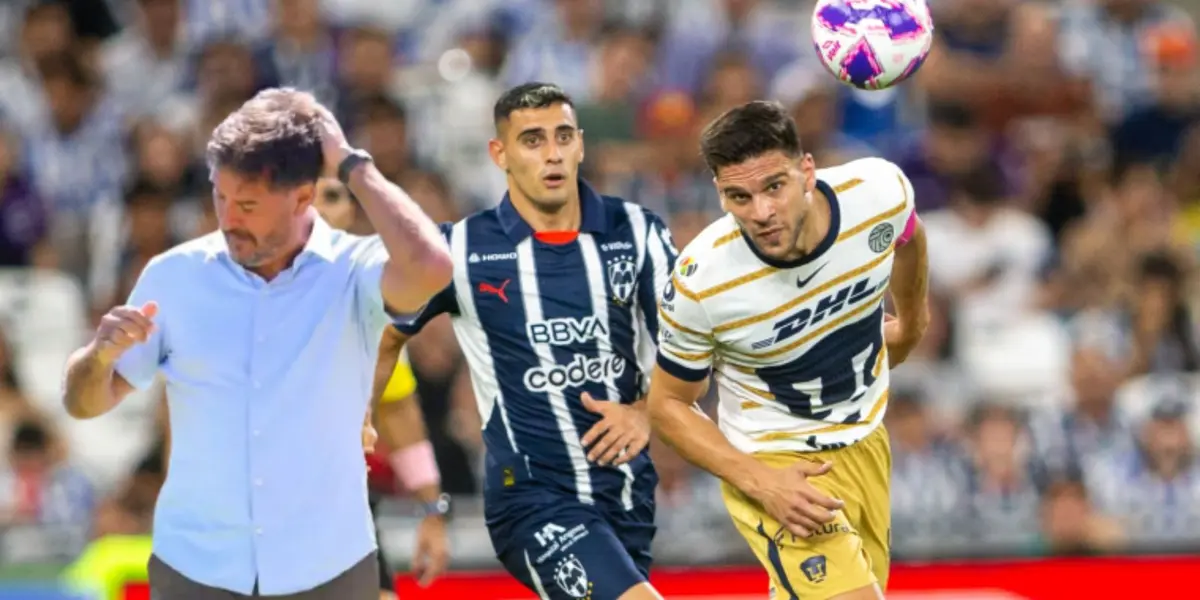 Lema en el Rayados vs Pumas/FOTO: TV Azteca