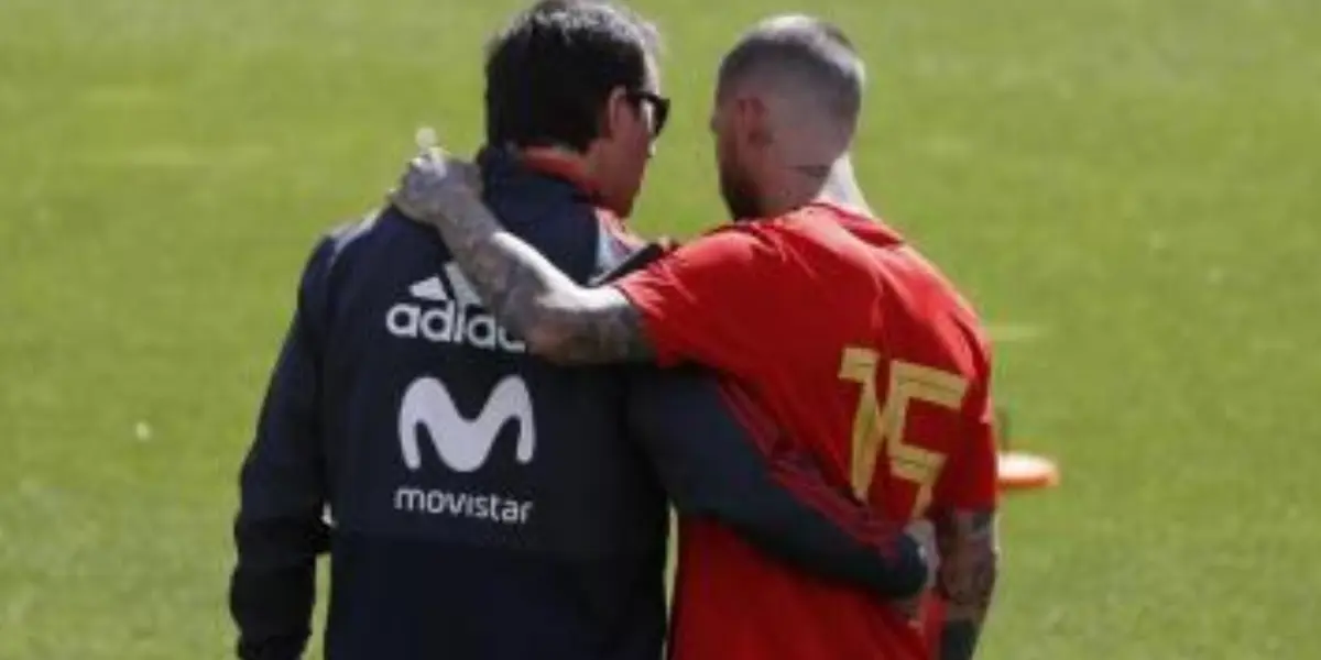 Lopetegui y Sergio Ramos - Foto: Captura de pantalla