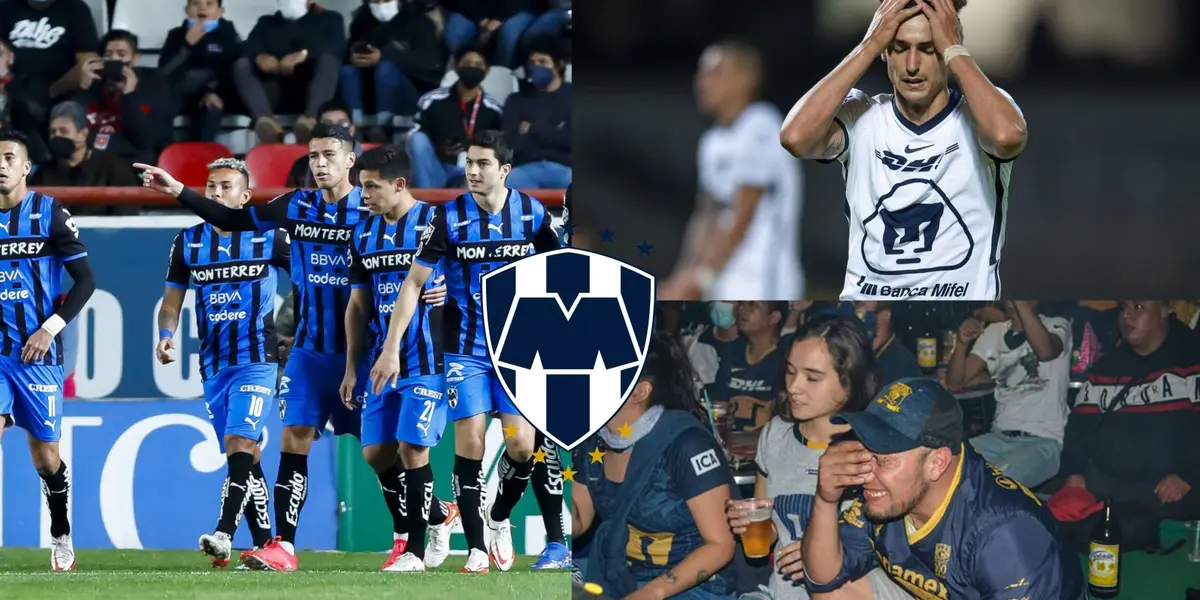 Los pumas sueñan con un crack de Rayados, no se dan cuenta que no tiene con que costear el fichaje