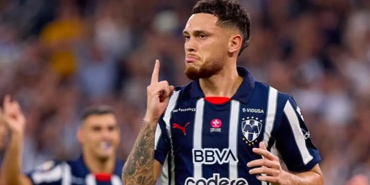 Lucas Ocampos con Rayados - Foto: X