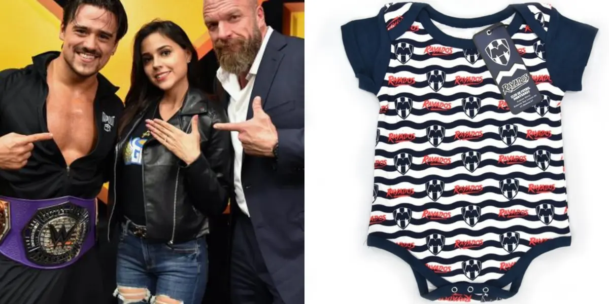 Luchador de WWE aficionado de Rayados se estrena como papá