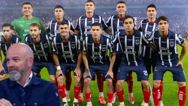 Luis García y jugadores de Rayados/FOTO: X Rayados