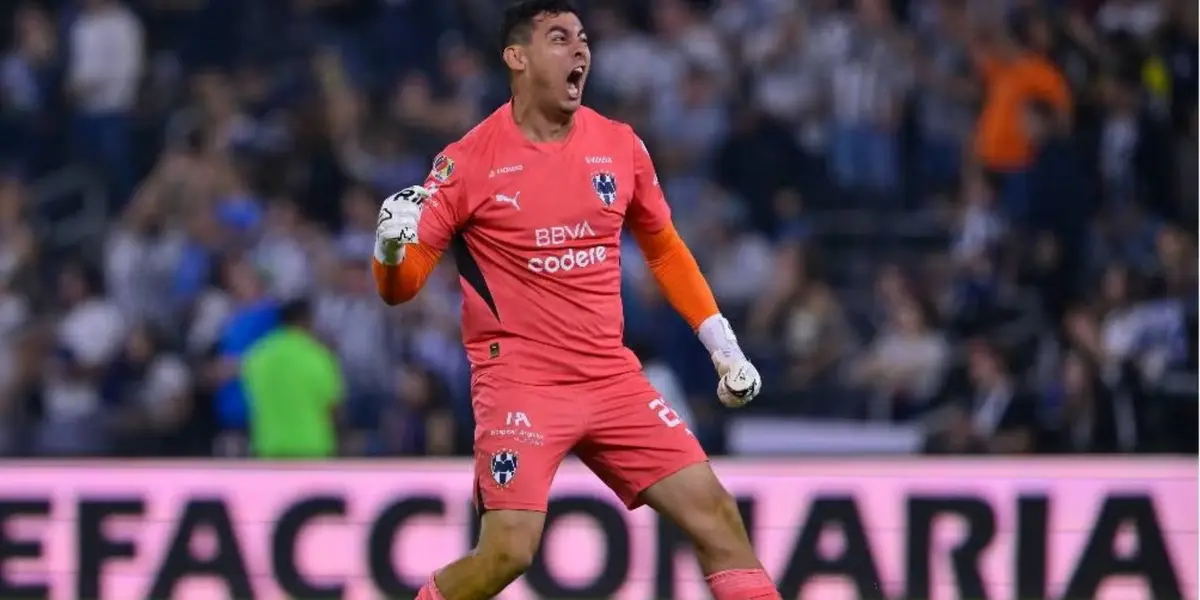 Luis Mochis Cardenas se convirtió en el portero de Rayados por la lesión de Andrada / Foto: Récord