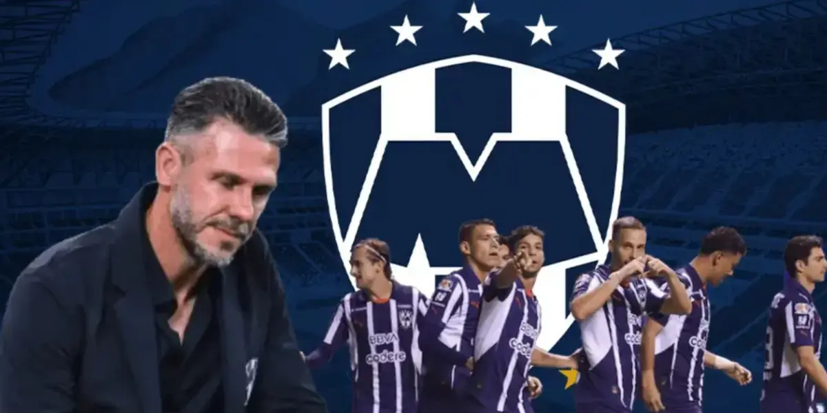Martín Demichelis con el combinado de Rayados en el 2025 (Fuente: Mexsports)