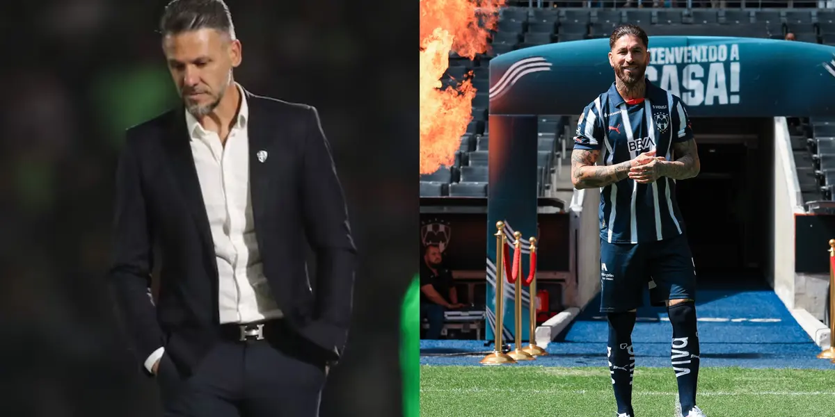 Martín Demichelis cree que Ramos ha elevado el nivel de Monterrey, aún sin jugar | Foto: Especial