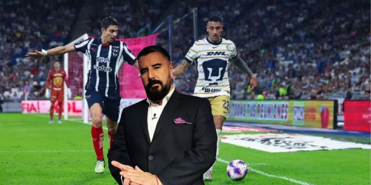 Morales en el pumas vs Rayados/FOTO: TV Azteca