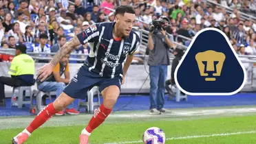 Ocampos con Rayados y escudo de Pumas/FOTO: Goal