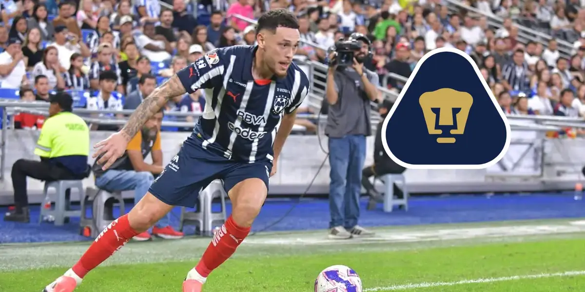 Ocampos y escudo de Pumas/FOTO: Fútbol total