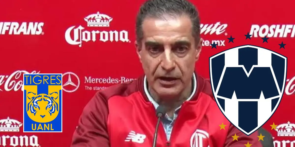 Paiva con escudos de Tigres y Rayados/FOTO: Mediotiempo