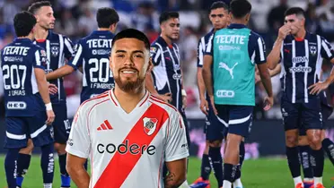 Paulo Díaz y jugadores de Rayados/FOTO: River