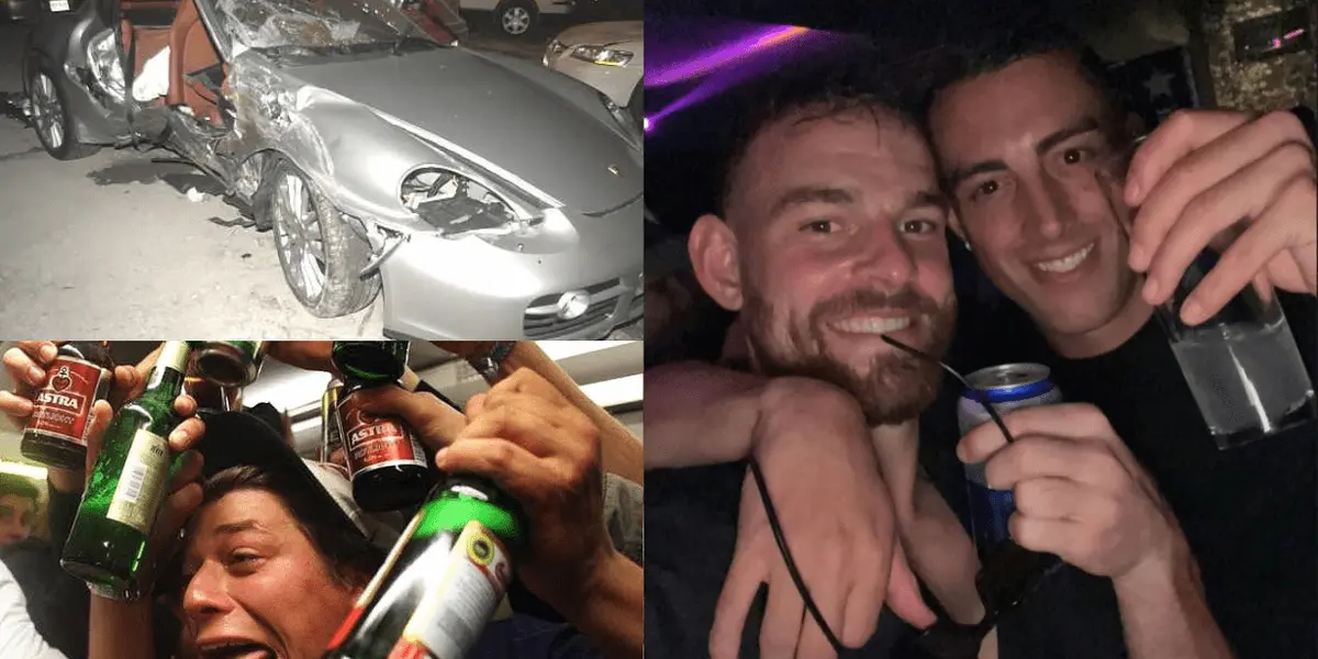 Por su afición a la vida nocturna destruyó un auto millonario y ahora se queda sin Mundial