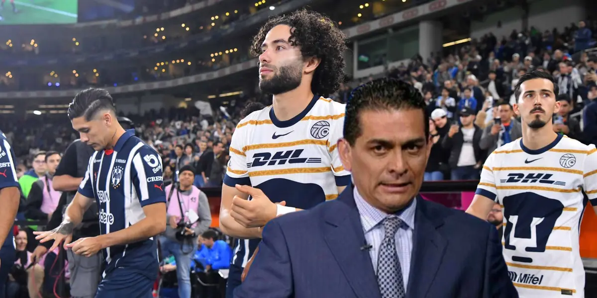 Ramos Rizo en el Rayados vs Pumas/FOTO; X Pumas