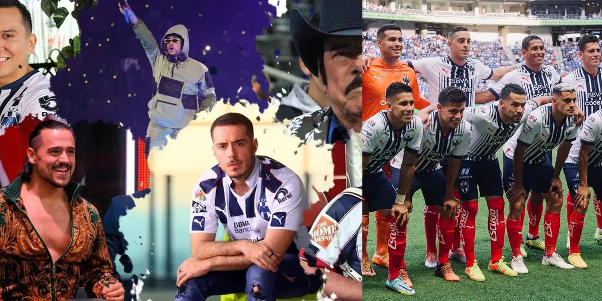 Rayados tuvo apoyo especial de dos famosos en el Gigante de Acero