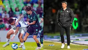 Santos se adelantó en el marcador y Tano Ortiz lo festejo con todo | Foto: Especial