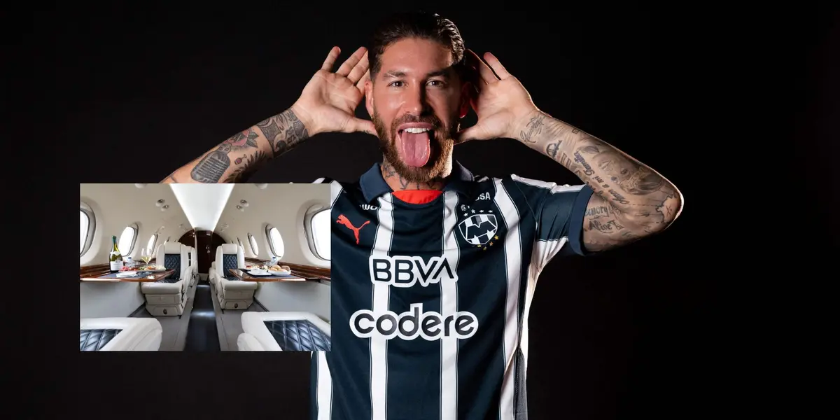 Sergio Ramos con el jersey de Rayados - Foto: X (@Rayados)