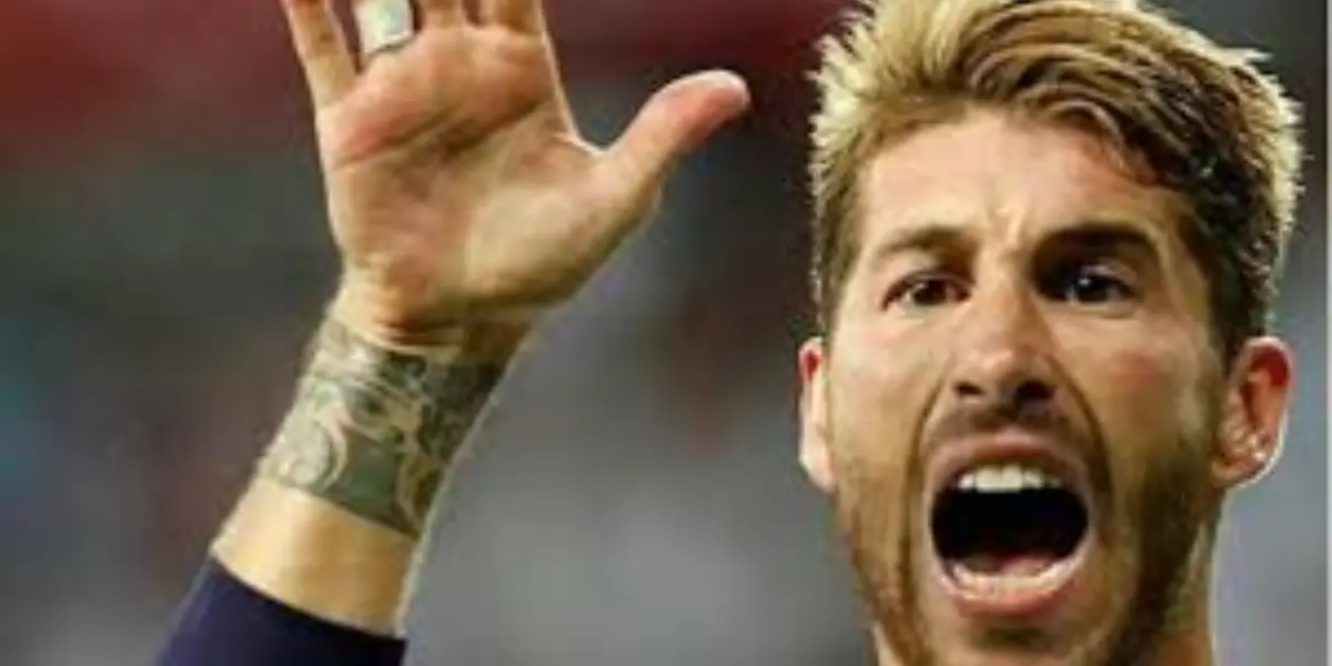 Sergio Ramos grita en el campo de juego (Fuente: Telemadrid)