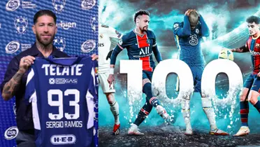 Sergio Ramos presentado, a la derecha, jugadores que valen 100 millones (Fuente: Mexsports y Marca)