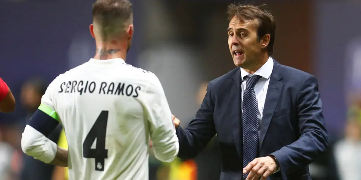 Sergio Ramos y Julen Lopetegui - Foto: Especial