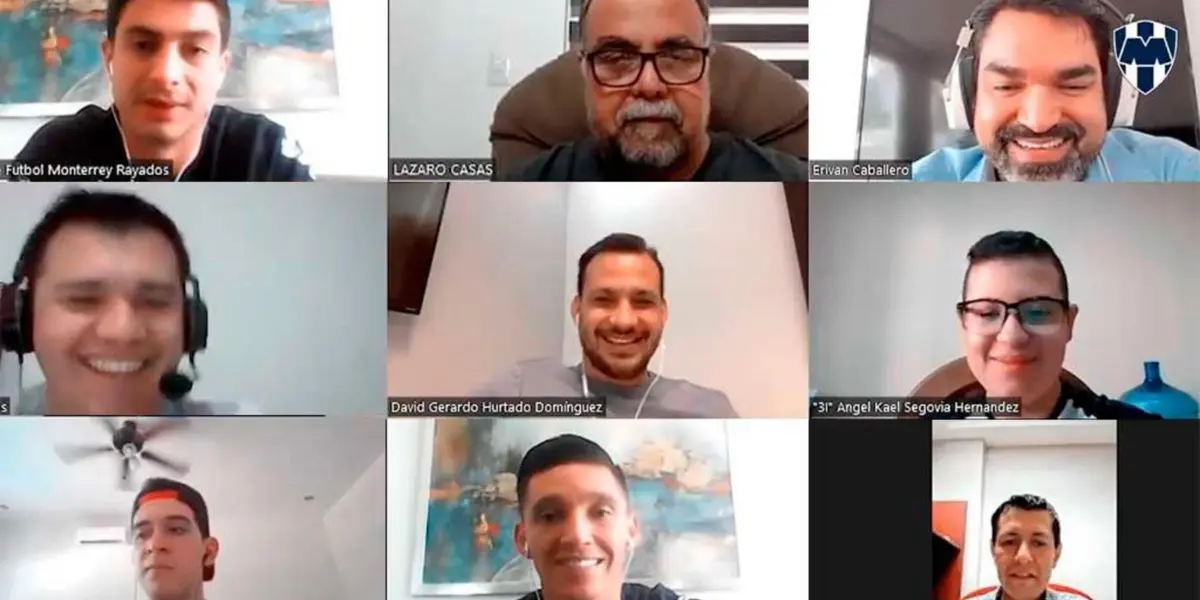 Stefan Medina y Matias Kranevitter sorprendieron a fanáticos de Rayados en videollamada