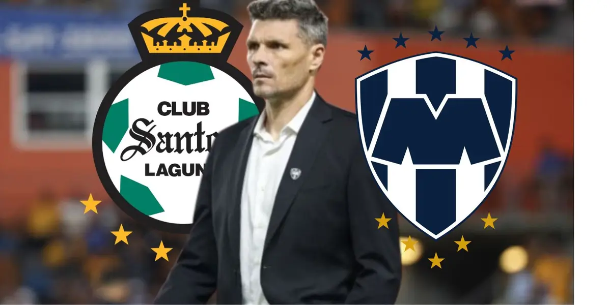 Tano Ortiz con Santos y Rayados/FOTO: Nación Fútbol