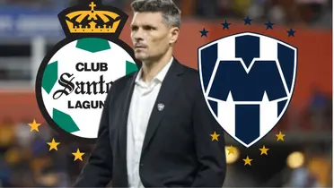 Tano Ortiz con Santos y Rayados/FOTO: Nación Fútbol