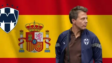 Tato con bandera de España y Rayados/FOTO: Mexsport