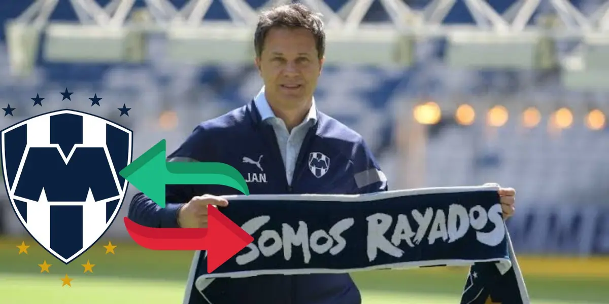 Tato con escudo de Rayados/FOTO: Fútbol total