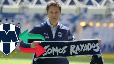 Tato con escudo de Rayados/FOTO: Fútbol total