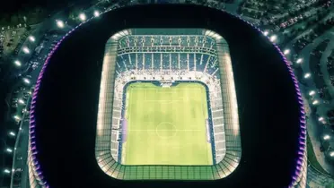 Toma aérea del Estadio BBVA que ya no tiene localidades / @Rayados