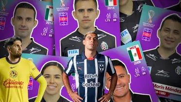 Valdés y Berte con árbitros de la Liga MX/FOTO: Infobae