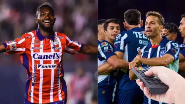 Vitinho y jugadores de Rayados/FOTO: ESPN